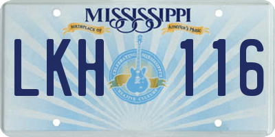 MS license plate LKH116