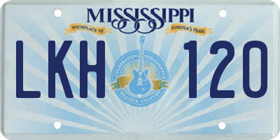 MS license plate LKH120