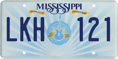 MS license plate LKH121