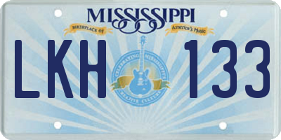MS license plate LKH133