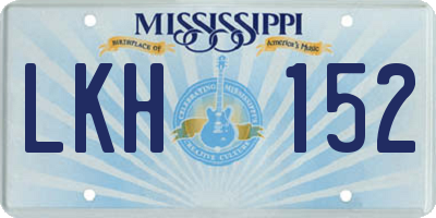 MS license plate LKH152