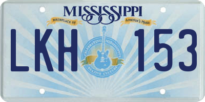 MS license plate LKH153