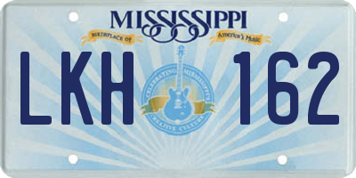 MS license plate LKH162