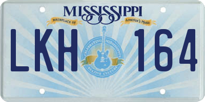 MS license plate LKH164