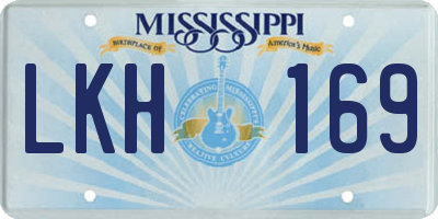 MS license plate LKH169