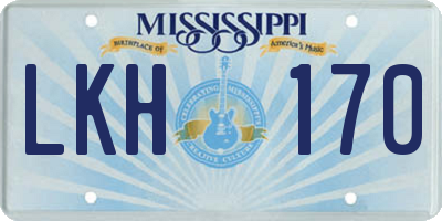 MS license plate LKH170