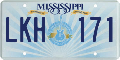 MS license plate LKH171