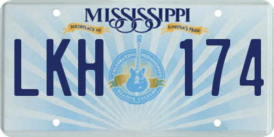 MS license plate LKH174