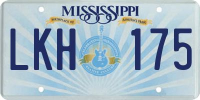 MS license plate LKH175