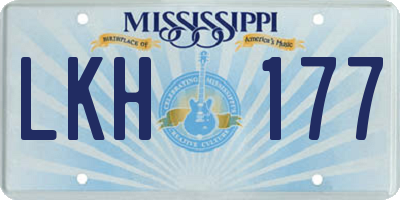MS license plate LKH177