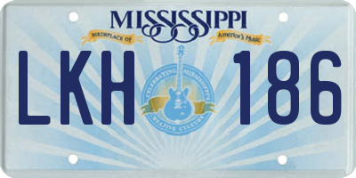 MS license plate LKH186