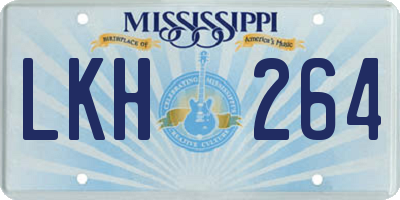 MS license plate LKH264