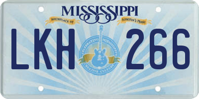 MS license plate LKH266