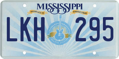 MS license plate LKH295