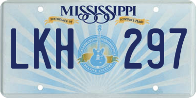 MS license plate LKH297