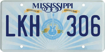 MS license plate LKH306