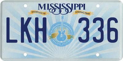 MS license plate LKH336