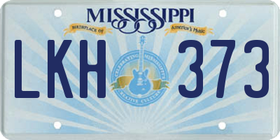 MS license plate LKH373