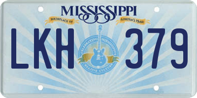 MS license plate LKH379