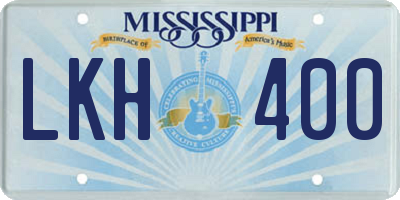 MS license plate LKH400
