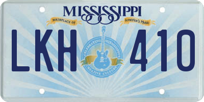 MS license plate LKH410