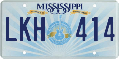 MS license plate LKH414