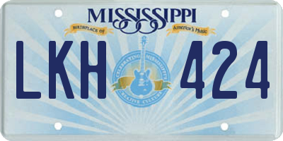 MS license plate LKH424