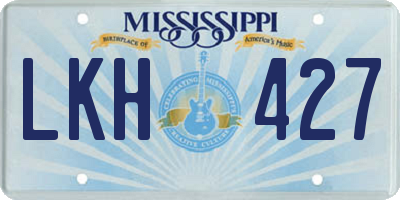MS license plate LKH427