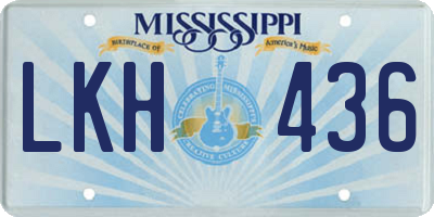 MS license plate LKH436