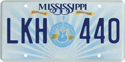MS license plate LKH440