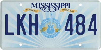 MS license plate LKH484