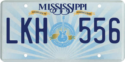 MS license plate LKH556