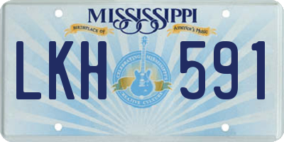 MS license plate LKH591