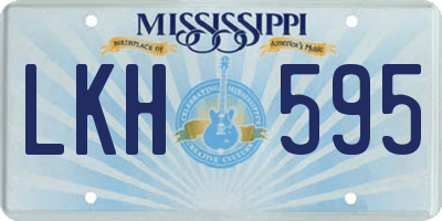 MS license plate LKH595
