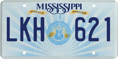 MS license plate LKH621