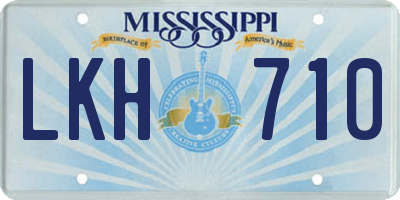MS license plate LKH710