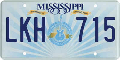 MS license plate LKH715