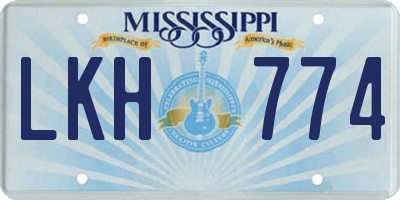 MS license plate LKH774