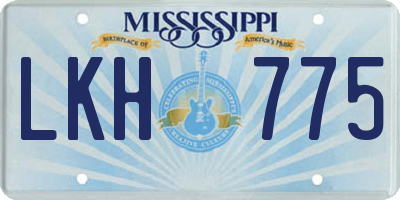 MS license plate LKH775