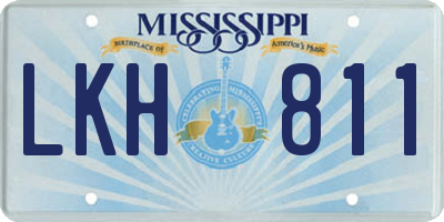 MS license plate LKH811