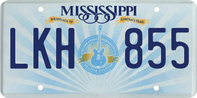 MS license plate LKH855