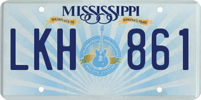 MS license plate LKH861