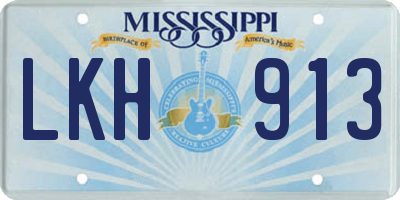 MS license plate LKH913