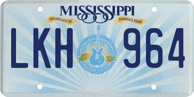 MS license plate LKH964