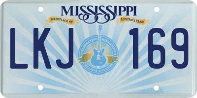 MS license plate LKJ169