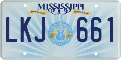 MS license plate LKJ661