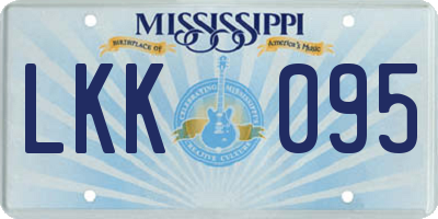 MS license plate LKK095