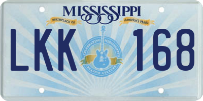 MS license plate LKK168