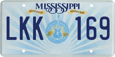 MS license plate LKK169