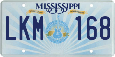 MS license plate LKM168